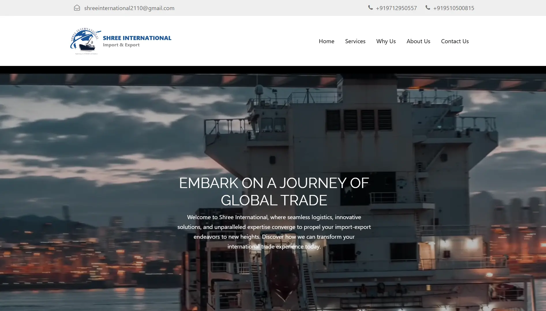 shreeinternationalimportexport porject